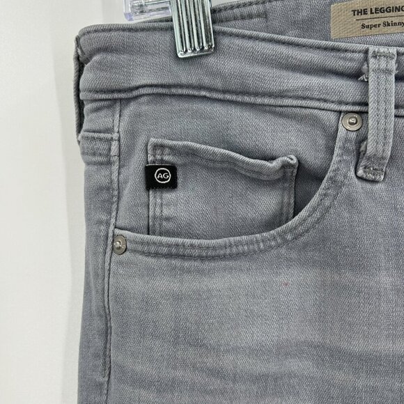 AG ADRIANO GOLDSCHMIED *Flawed* Legging Super Skinny Ankle Gray Jeans Size 29 - Picture 8 of 9